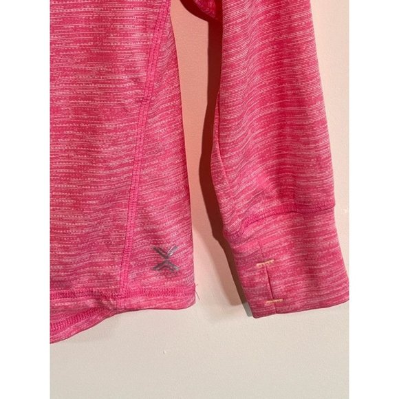 Girls Pink Half Zipped Light Weight Xersion Everair Shirt - Picture 5 of 8